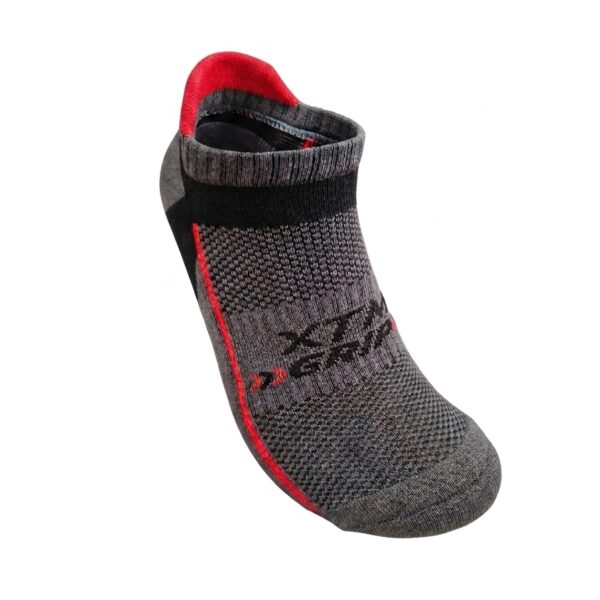 medias antideslizantes xtm grip gris talonera